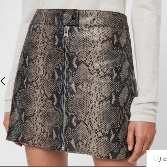 All Saints | Skirts | Allsaints Lena Oba Leather Skirt Snake All Saints | Skirts | Allsaints Lena Oba Leather Skirt Snake